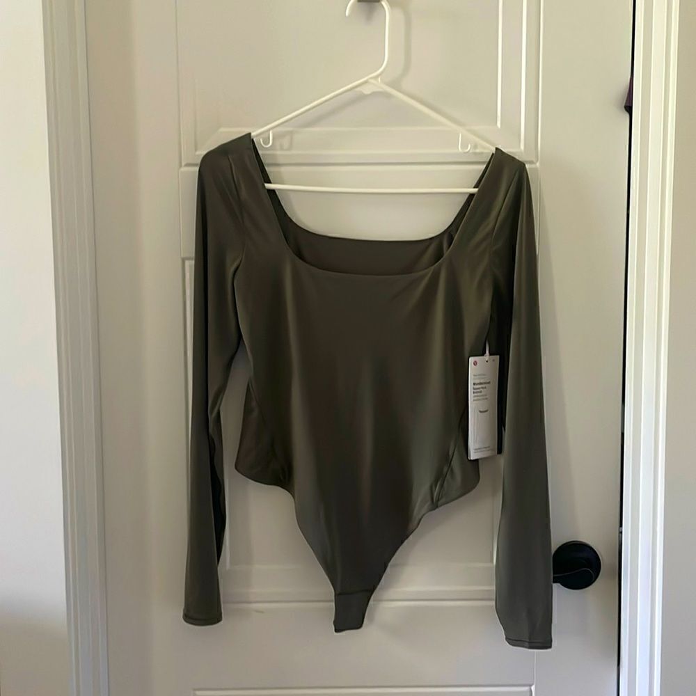 New Lululemon Square-Neck Bodysuit